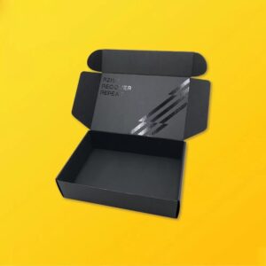 Black Matte Apparel Boxes
